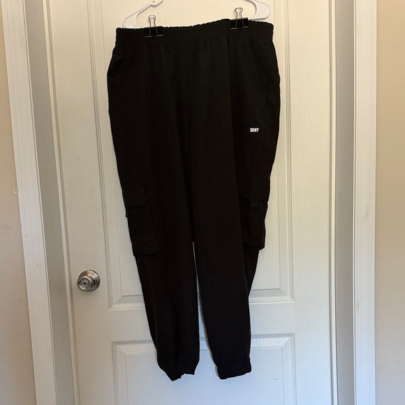 Black Jogger Pants DKNY Plus Size 1X - Picture 1 of 9